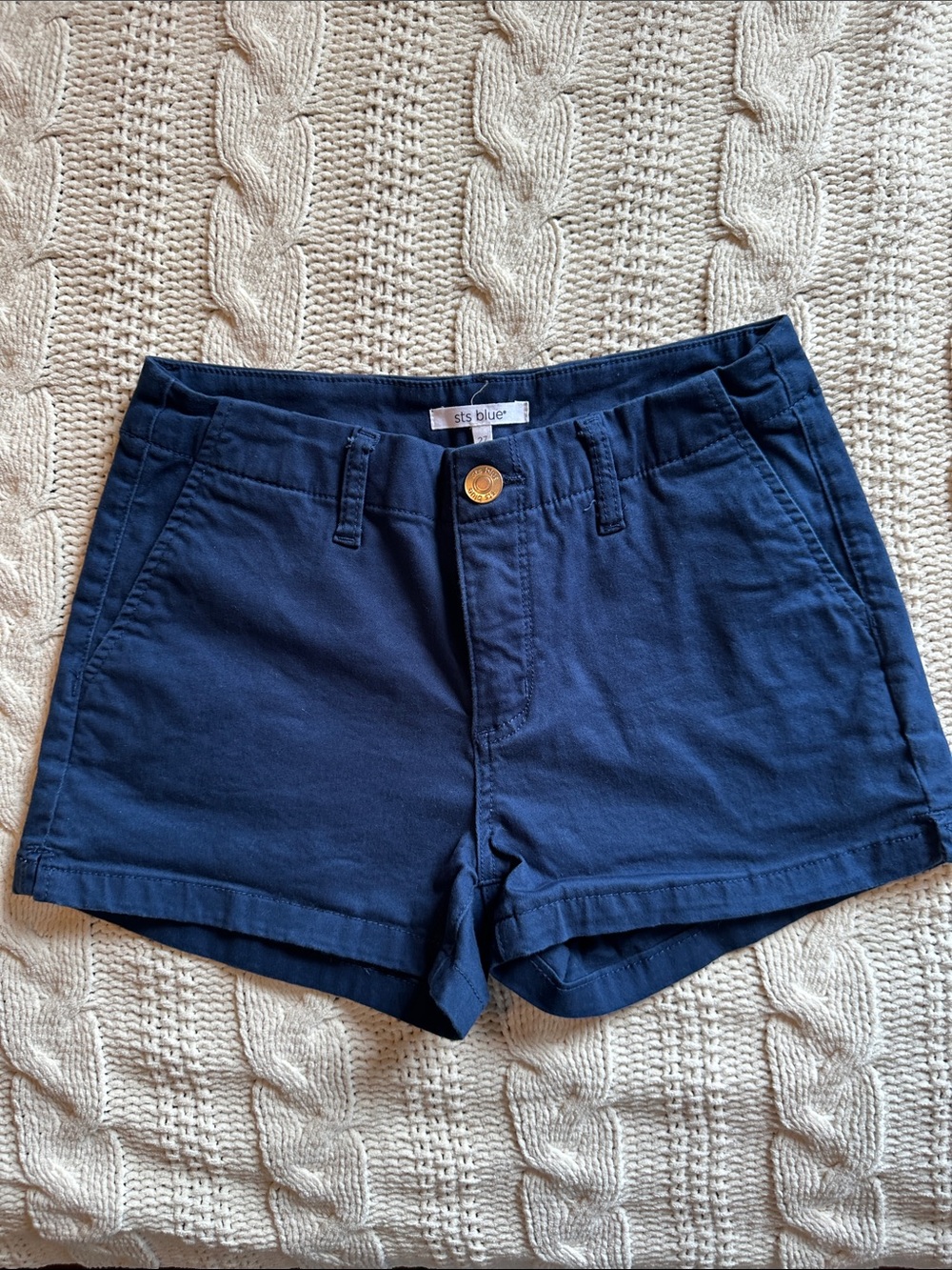 STS Blue Navy Cotton Blend Women's Shorts